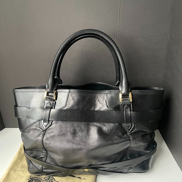 Burberry Black Leather Shoulder Bag - Picture 3 of 16